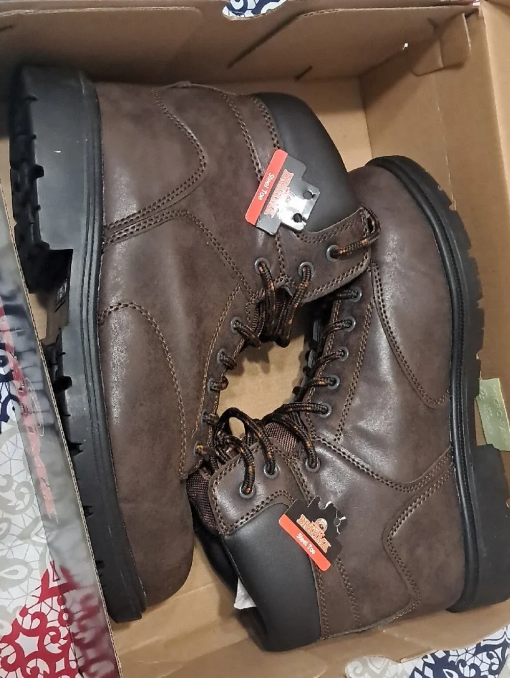 Brahma Black Box with Red Logo and Brown Boot Image